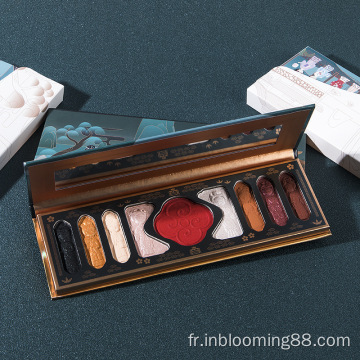 Palette de fards à paupières Cosmetics de label en gros personnalisés